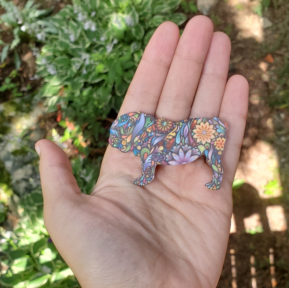 NWOT Pug Rainbow Pin - Picture 6 of 8